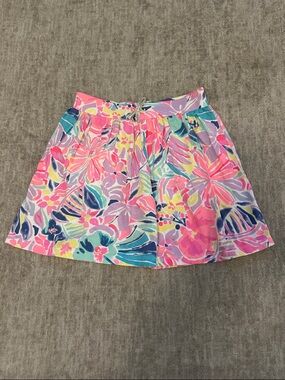 OshKosh B'gosh Multicolor Floral Skort with Pink Accents